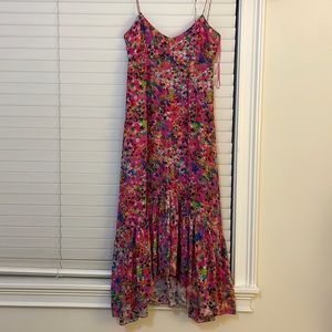 Saloni floral print dress
